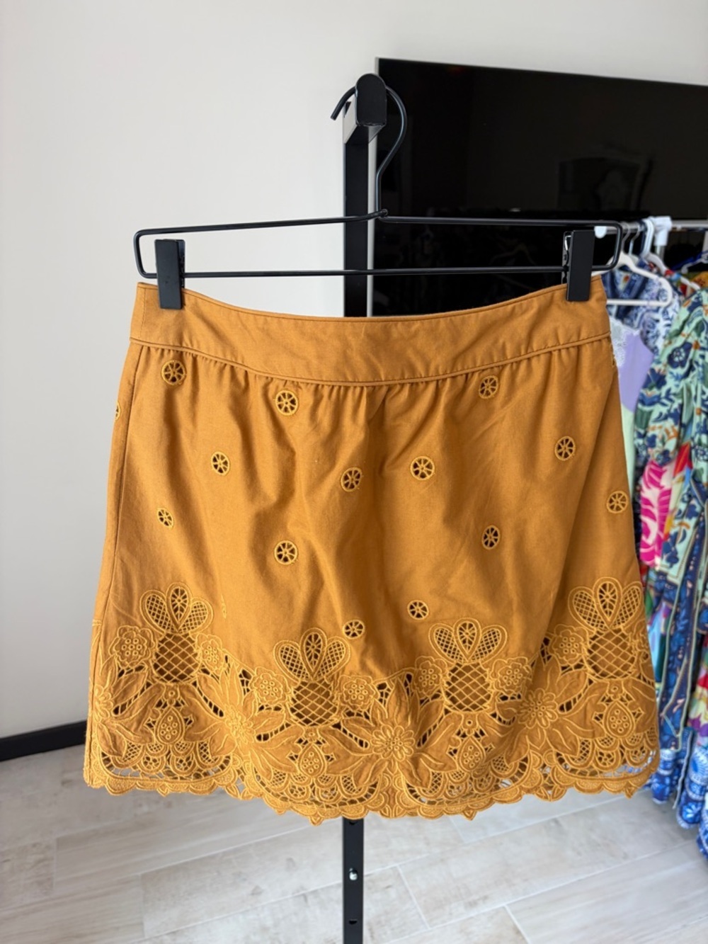 Farm Rio: Camel Richelieu Mini Skirt - Picture 6 of 10